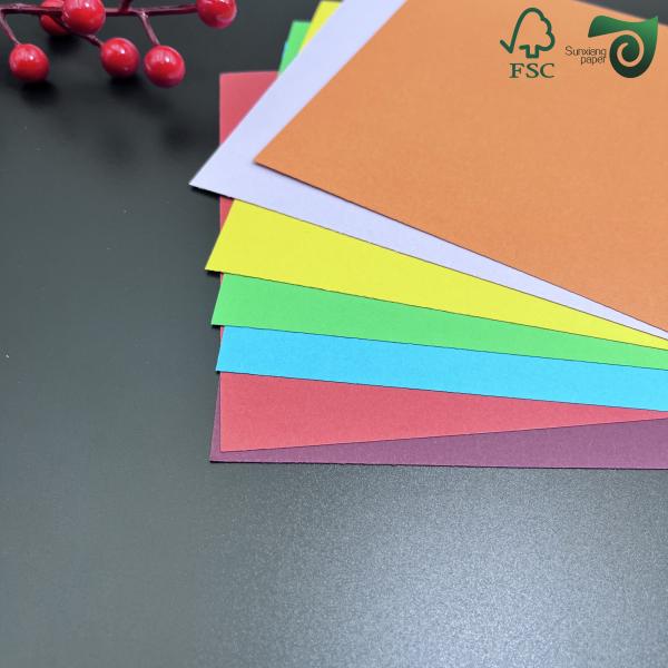 FSC Circle Offset Uncoated Colored Paper Sheets Jumbo 150g 180g 8.5" 11" C2S Art Board