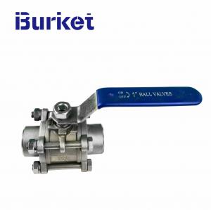 China Welded connection low-pressure manual 3-piece stainless steel ball valve cf8m 1000wog wholesale