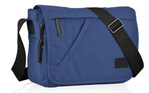 China Customized Blue Nylon Travel Messenger Bag With Lots Of Pockets 32*23.5*9 Cm wholesale