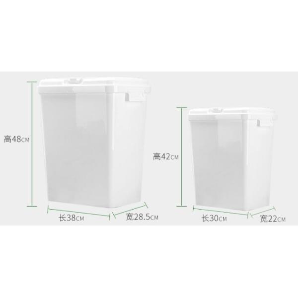 Food grade square Plastic Bucket 20 liter with lid, dog food plastic container, PP/PE Plastic dogs-food Bucket Pail Easi