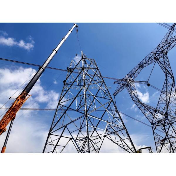 35FT 40FT Galvanized Tube Triangular Lattice Gsm Radio Cell Communication Tower