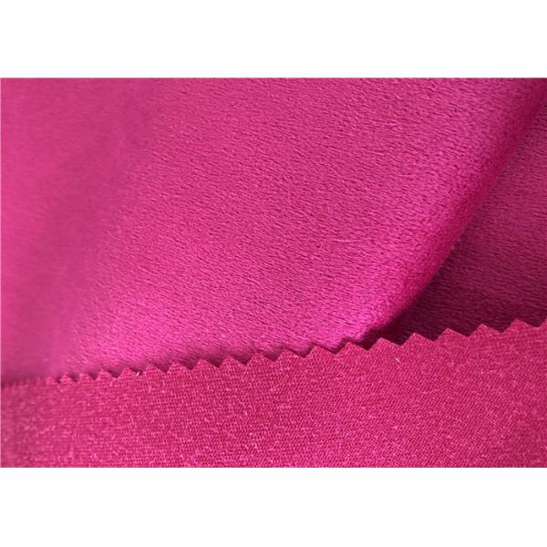 100% Polyester Suede Fabric Microfiber Brushed Knitted Suede For Clothes