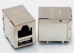 2 x 1 Tab Up Shielded USB HDMI Ethernet Connector RJ45 For Network Information