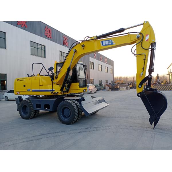 Versatile Small Wheeled Excavator With 252L Fuel Tank Capacity For Various Operations