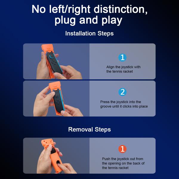 2-in-1 Tennis & Badminton Motion Racket for Nintendo Switch 2 - Realistic Swing Sports Game Handle Grip