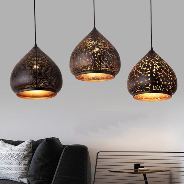 Modern Iron Art Drop light Energy Saving Light Decoration Moroccan Hanging Pendant Lamp(WH-DC-67)