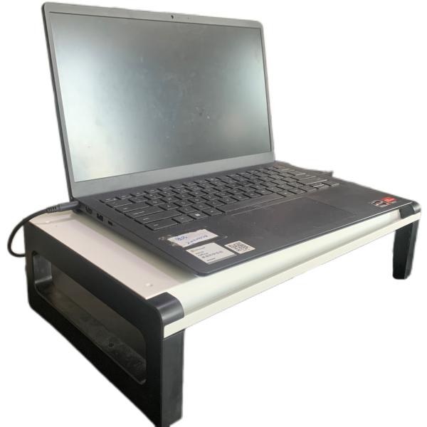 White Sheet Metal Machining Desk Monitor Stand Riser custom cut