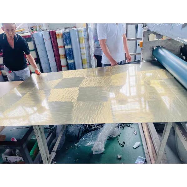 SS 201 304 316 Grade Sheet 3D Laser Texture Color Stainless Steel Sheet Polished Pattern Metal Sheet