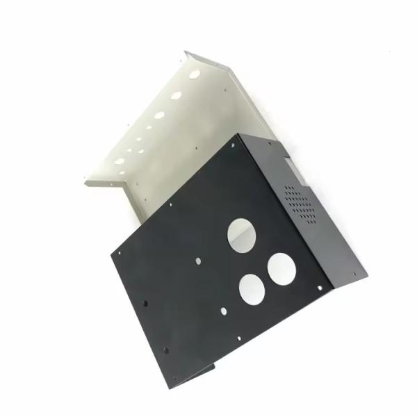 Custom Metal Plate Laser Cutting Service Yellow Painted SPCC Sheet Metal Fabrication with Stamping and Bending Process