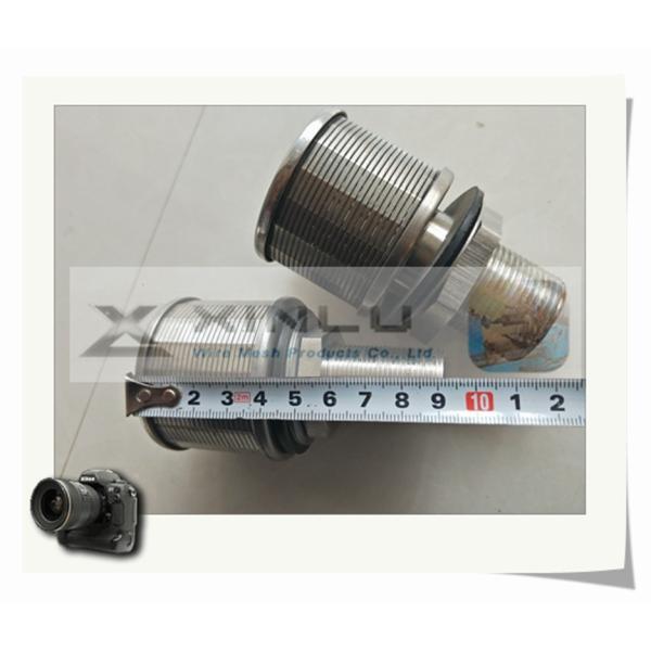 Stainless Steel Water Filter Nozzles Wrapped M24 Threaded 1 Ton Flow Rate