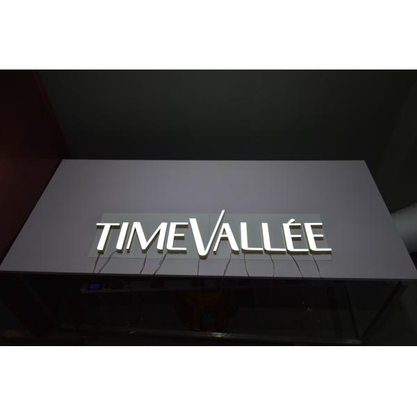 Illuminated 3D Front Lit Channel Letter Sign 30-50mm For Office Decoration
