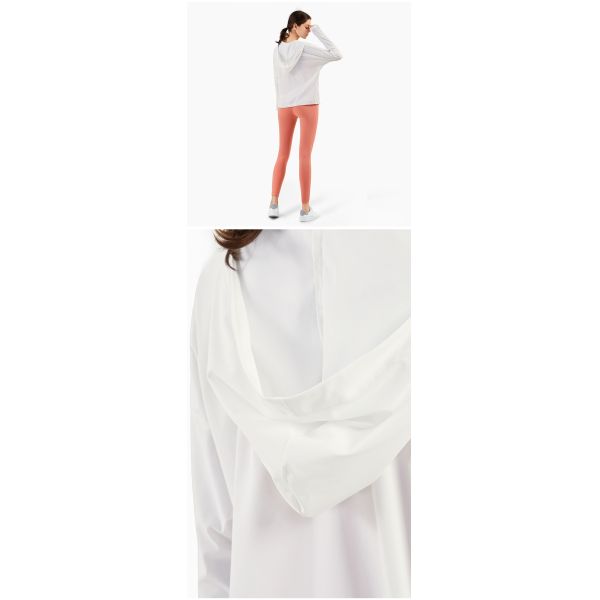 220gsm Women Yoga Jacket Windproof Cycling Jacket Zipper Adjustable Drawstring