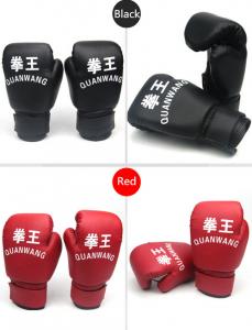 China blue and red Kids boxing gloves leather boxing gloves for competition on sale