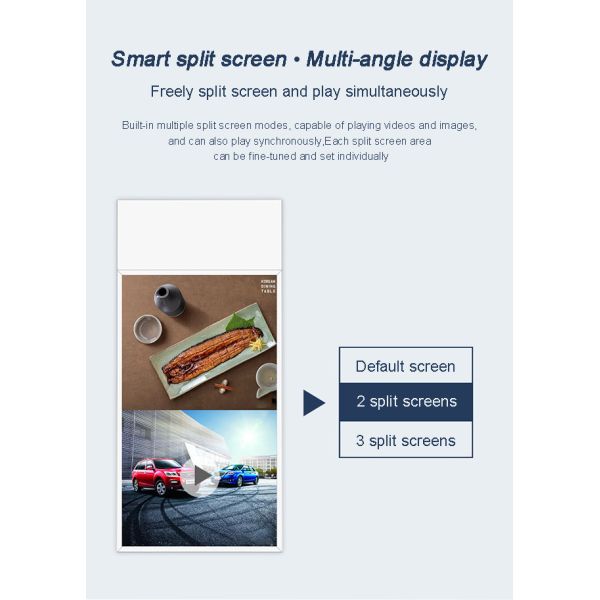 Ultra Thin LED Window Display Indoor Screen Transparent Hanging Double Sided