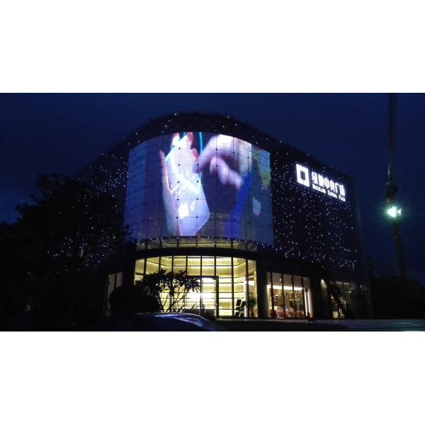 Waterproof DC5V Led Grid Display For Glass Window Building