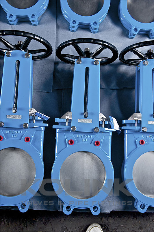 Uni-directional Knife Gate Valve Wafer Type Replaceable Seat