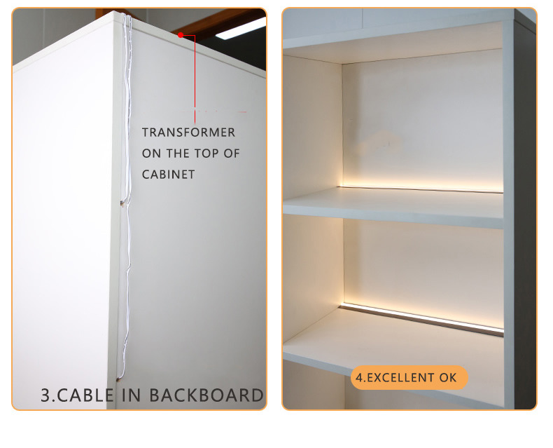 Modern Design Showcase Lighting For Cabinet With 3500K Warm Light