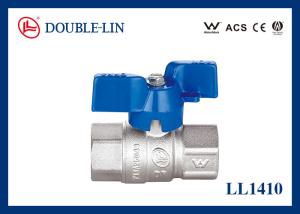DZR 1/2 To 1  Female X Female Long Thread 25 Bar Brass Ball Valve With T Handle