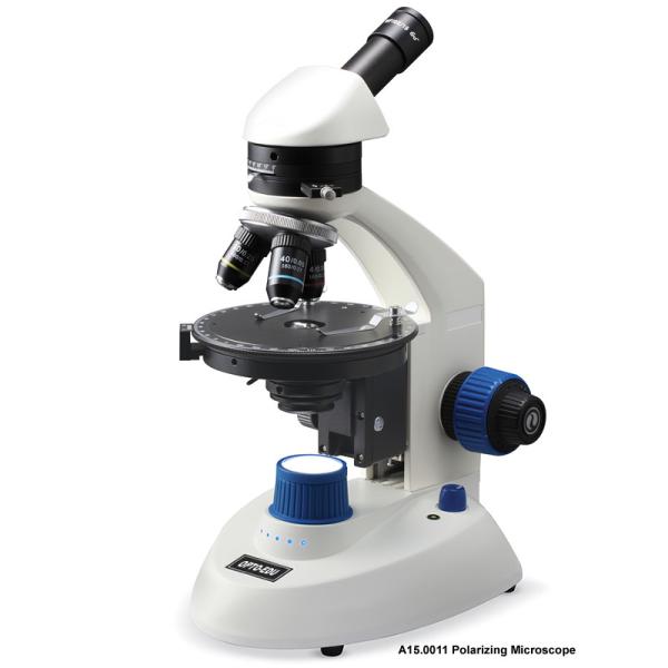 Quality Monocular 40x - 400x Polarizing Light Microscope LED Light A15.0011 for sale