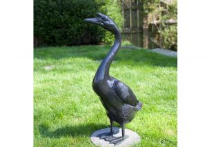 China Outdoor Modern Life Size Bronze Statue Casting Finish Animal Goose Sculpture wholesale