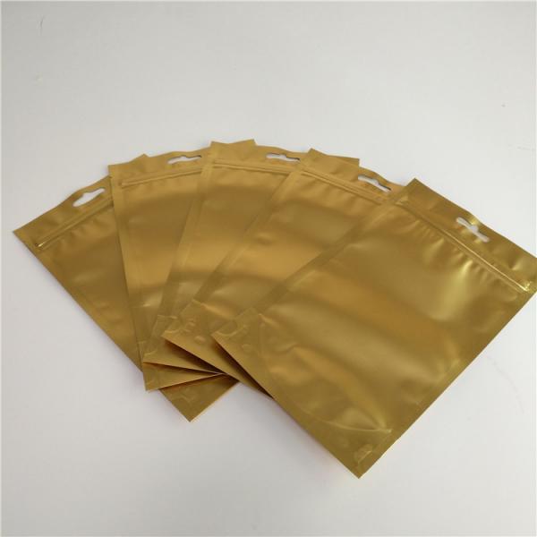 Quality Top Zipper Stand Up Pouch Bags Laminated Material With Euro / Round Hanging Hole for sale
