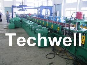 Automatic PLC Control Highway Guardrail Roll Forming Machine With 10-12 m/min Working Speed