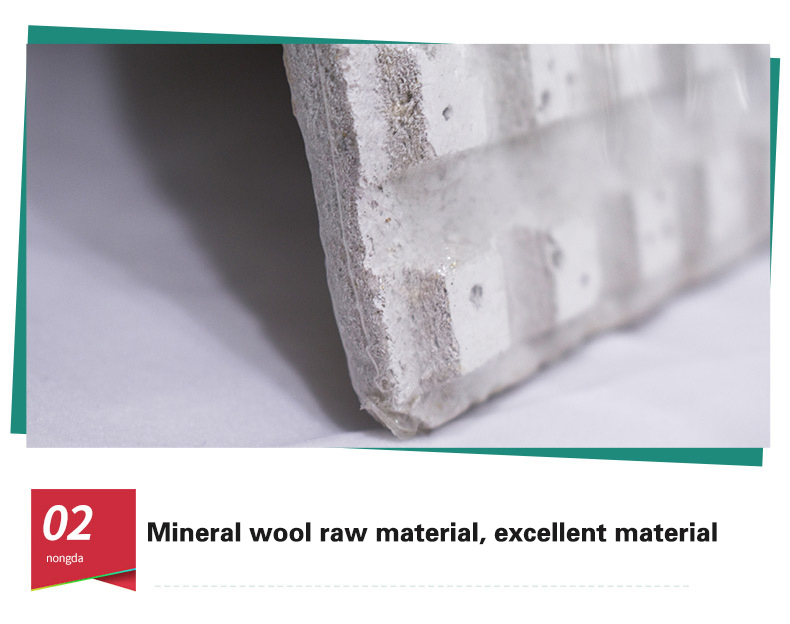 Acoustic Fireproof Customized Size Mineral Wool Ceiling Board