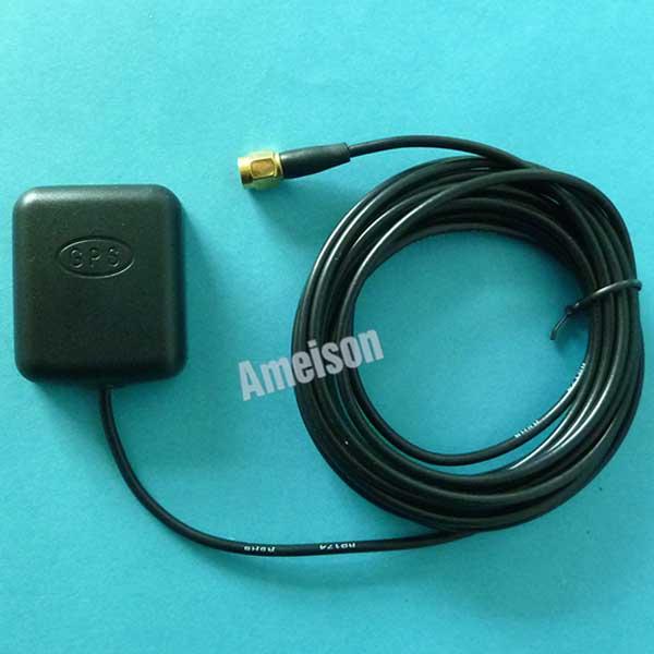 Quality SMA Male Connector Magnetic Mount RG174 3M cable 5dBi glonass for ipad mini gps antenna for sale