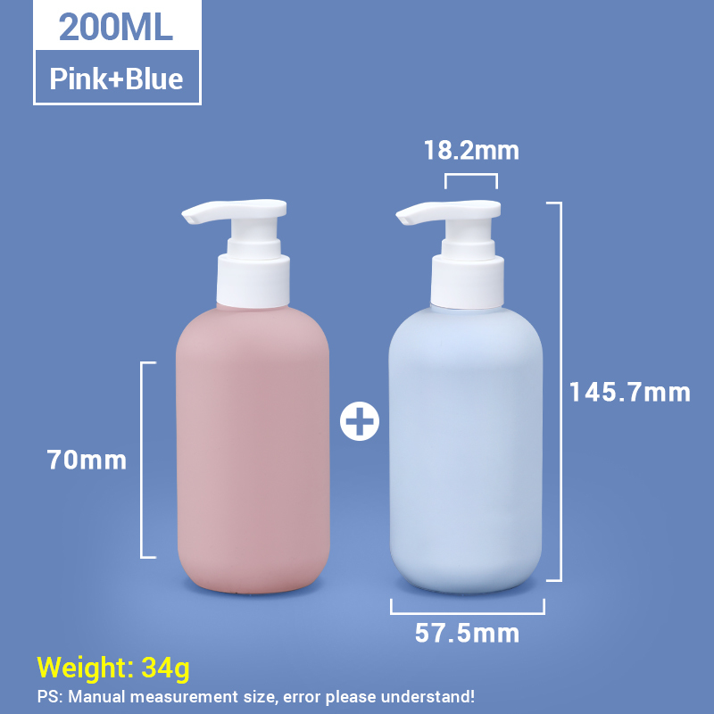 200ml Travel Toiletries Bottles for Shampoo and Body Wash