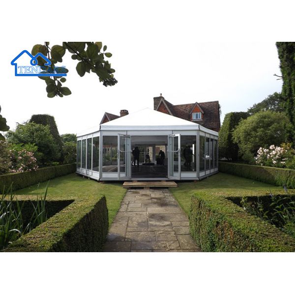 Outdoor Waterproof Aluminium Polygon Tent Hexagon Pagoda Tent Wedding Party Tents For Events