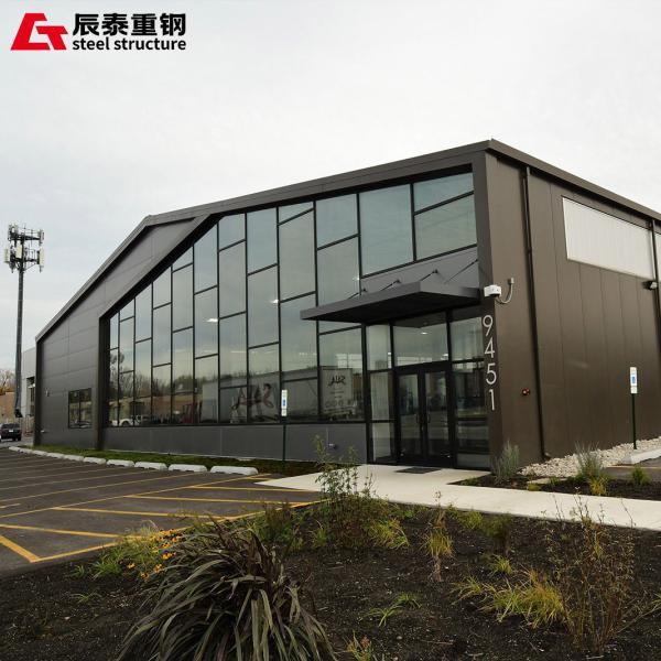Quality Steel Structure Workshop High Rise Prefabricated Hangar With Secondary Structure Knee Brace Etc for sale