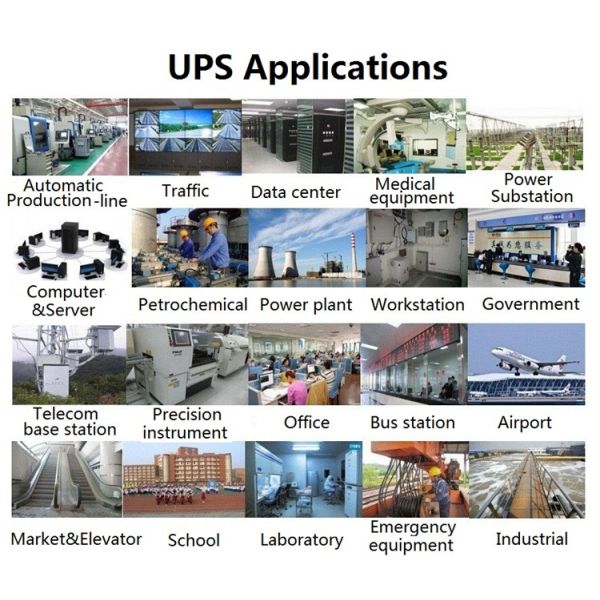 Online LF UPS Backup system Pure Sine Wave 100KVA Power Safe Series DSP