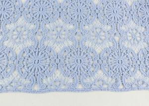 China Guipure Dying Lace Fabric With Floral Water Soluble Lace Design For Dress Factory on sale