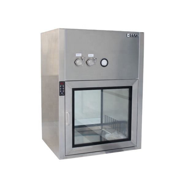 Food Industry Cleanroom Interlock Pass Box Stainless Steel 50Hz Industrial Pass Box With HEPA Filter