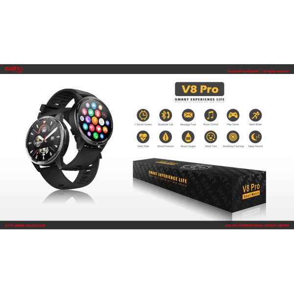 1.32'' TFT Screen Android Fitness Smart Watch Sleep Tracker Heart Rate Monitoring