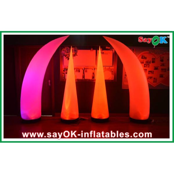 Fashion Customized Inflatable LED Light Logo Printing With Air Blower