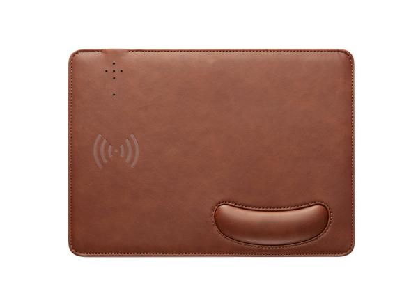 Quality Customised Logo 10W Wireless Charging Mouse Pad With Wrist Rest for sale