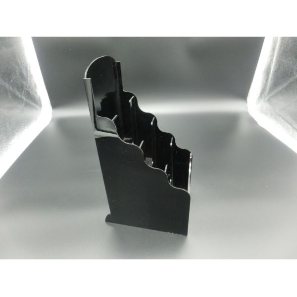 Acrylic Brochure Holder W/ 3 Pockets Desktop Lucite Leaflet Stand Counter Flyer Display