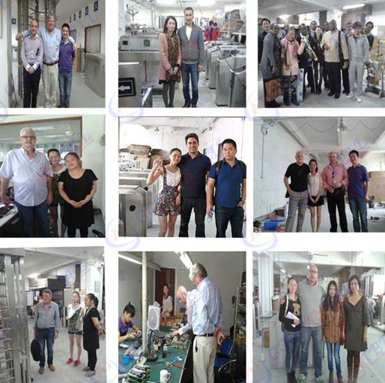 304 Stainless Steel Turnstile Access Control with 0.4s Barrier Open/Close Time and RS485 Communication for 30-40 Persons/Min