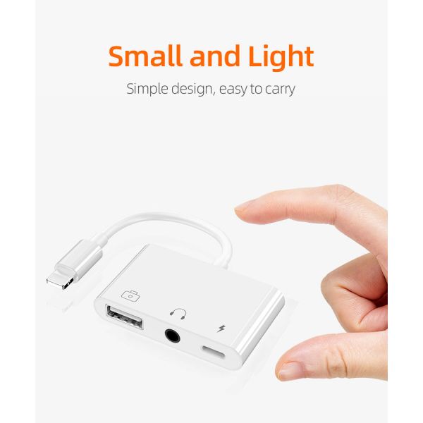 Multi Function 3 Ports USB OTG Cable Adapter FCC USB OTG Hub