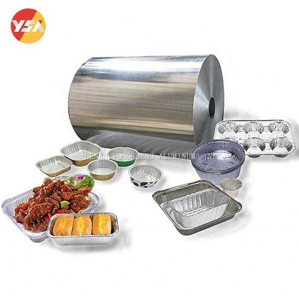 Quality Wholesale 8 - 50 Mic Aluminum Foil 8011 Aluminum Foil Roll For Tray for sale