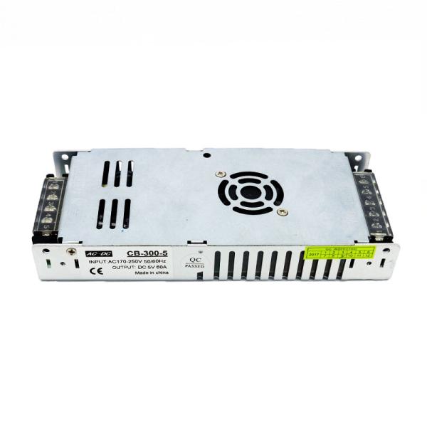 Quality Ultra-Thin Voltage Regulated Switching Power Supply 220V AC to DC 5V 300W 60A Aluminum Case Built-in Fan Drive Transform for sale