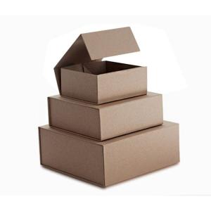 China Kraft Rigid Cardboard Boxes Magnetic Gift Packaging wholesale
