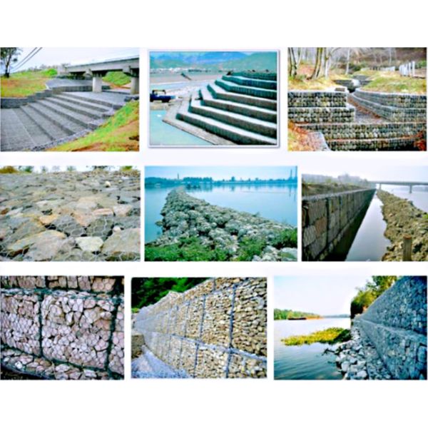 5m Galvanized Gabion Cage Bunnings 215g/M² Zinc Coated Rock Wall Cages