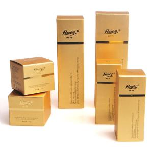 China Rose Gold Custom Cosmetic Packaging Boxes For Nutritive Skin Care Products wholesale