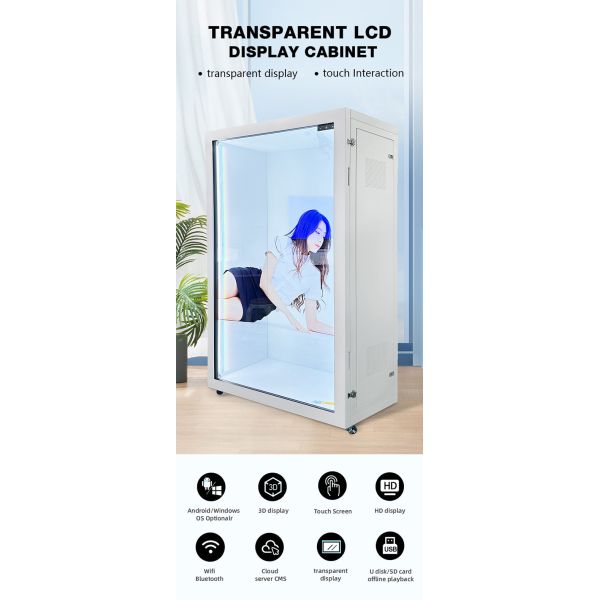 Lcd See Through Display Box 6ms 350cd/M² For Museums & Exhibitions