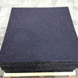 China Portable Playground Rubber Floor Tile Black Purple Color Gym Fitness Interlocking Sport on sale