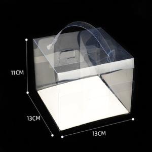 130*150*150mm Plastic Dessert Takeaway Boxes Transparent Cupcake Box