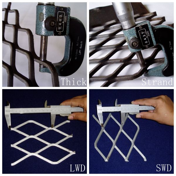 Heavy Duty Expanded Metal Catwalk Grating 500g/sqm Zinc coating ASTMA36