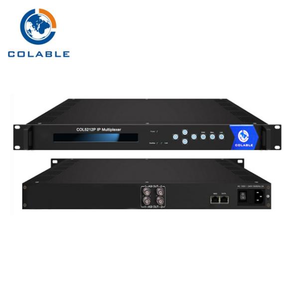 Quality Digital TV Headend IP Video Multiplexer IP To ASI 2 * ASI + 2 * IP Output for sale